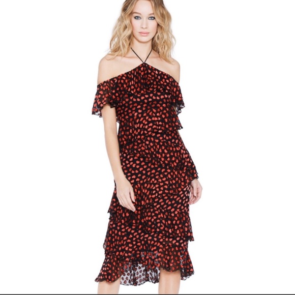 Alice and Olivia Heart Ruffle Dress - Picture 3 of 5